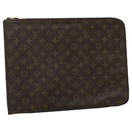 Louis Vuitton-LOUIS VUITTON Monogram Poche Document Briefcase M53400 LV Auth ar6780-Monogram