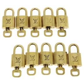 Louis Vuitton-Louis Vuitton padlock 10set Gold Tone LV Auth tp267-Other