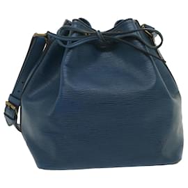 Louis Vuitton-LOUIS VUITTON Epi Petit Noe Shoulder Bag Blue M44105 LV Auth nh540-Blue