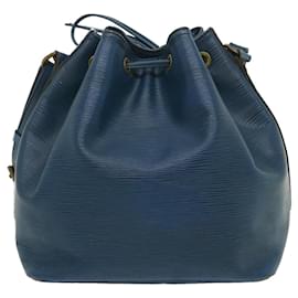 Louis Vuitton-LOUIS VUITTON Epi Petit Noe Shoulder Bag Blue M44105 LV Auth nh540-Blue