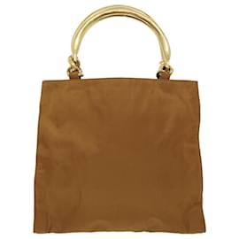 Prada-PRADA Hand Bag Nylon Brown Auth ar6993-Brown