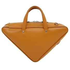 Balenciaga-balenciaga 2Way Shoulder Bag Hand Bag Leather Brown Auth gt2534a-Brown