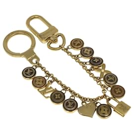Louis Vuitton-LOUIS VUITTON Porte Cles Chainne Pastilles Charm Gold Brown M65380 Auth yk4149-Brown,Golden