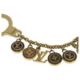 Louis Vuitton-LOUIS VUITTON Porte Cles Chainne Pastilles Charm Gold Brown M65380 Auth yk4149-Brown,Golden