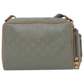 Louis Vuitton-LOUIS VUITTON Monogram titanium Camera Bag Shoulder Bag Gray M43884 Auth ak180a-Grey