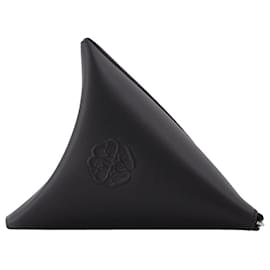 Alexander Mcqueen-The Curve Bag in Black Leather-Black