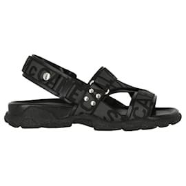 Stella Mc Cartney-Logo Sandals-Black