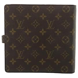 Louis Vuitton-LOUIS VUITTON Monogram Agenda álbum de recortes Day Planner Cover R20955 LV Auth yk4249-Monograma