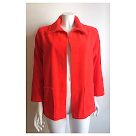 Hermès-Jaqueta de algodão Hermès-Vermelho
