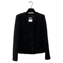 Chanel uniform jacket Black