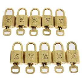 Louis Vuitton-Louis Vuitton padlock 10set Gold Tone LV Auth nh603-Other