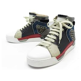 Christian Louboutin-CHRISTIAN LOUBOUTIN SHOES LOUBIKICK SNEAKERS 41 LEATHER SNEAKERS-Multiple colors