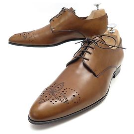 NUOVE SCARPE LOUIS VUITTON DERBY MAYFLOWER 8.5 42.5 PELLE MARRONE + SCATOLA Marrone
