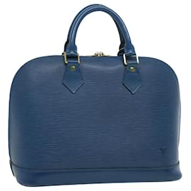 Louis Vuitton-LOUIS VUITTON Epi Alma Hand Bag Blue M52145 LV Auth ro297-Blue
