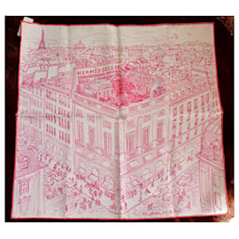 Hermès-Gavroche aus Seide von Hermès-Pink