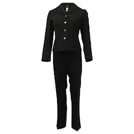 Kenzo-Kenzo Two Piece Suit Set in Black Polyester-Black