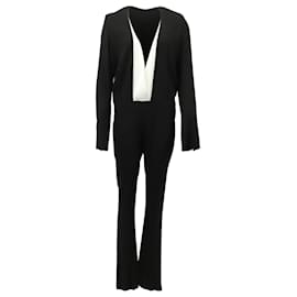 Haider Ackermann-Haider Ackermann Tuxedo Jumpsuit in Black Viscose-Black