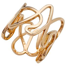 Anel Repossi "White Noise" em ouro rosa. Outro