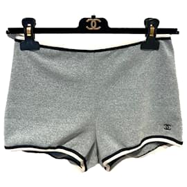 Chanel-Pantalones cortos-Gris