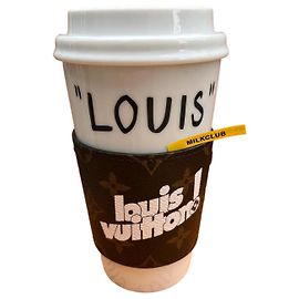 Louis Vuitton Louis Monogramme Porcelain Mug White