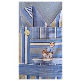 Baby Dior-Salopette Baby Dior 6 mois-Blanc,Bleu,Beige,Écru,Sable,Crème,Blanc cassé,Marron clair,Chair,Bleu Marine,Bleu clair,Bleu foncé
