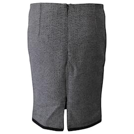 Max Mara-Jupe crayon en tweed Max Mara en laine noire-Autre