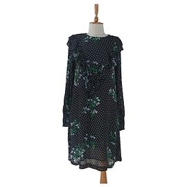 Vestido Ganni Rometty de georgette Multicolor