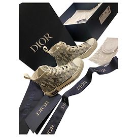 Christian Dior White Leather Sneakers White