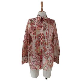 Massimo Dutti Camisa de algodão Multicor