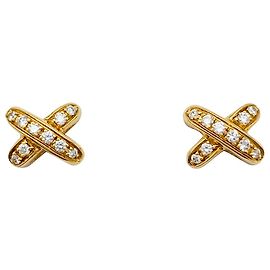 Orecchini Chaumet, "Collegamenti", Oro giallo e diamanti. Altro