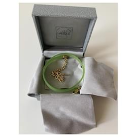 Lalique-Halsketten-Silber,Grün
