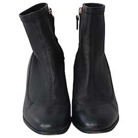 Sophia webster-Sophia Webster Embellished Heel ankle Boots in Black Leather-Black
