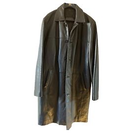 Autre Marque Black lamb leather coat XL Black