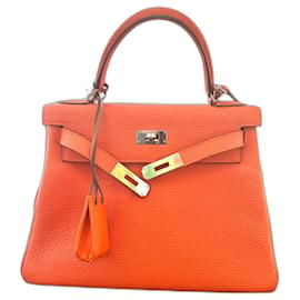 Hermès-Kelly Bag 28-Orange