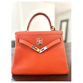 Hermès-Kelly Bag 28-Orange