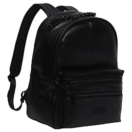 Autre Marque-Logo Chain Backpack-Black