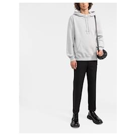 Saint Laurent-Saint Laurent Sweat Logo imprimé Gris Chiné-Gris