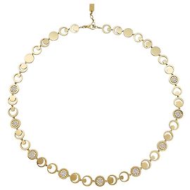 Collier Fred "Moon Light" en or jaune, diamants. Autre