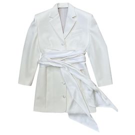 Magda Butrym Kleid Creme