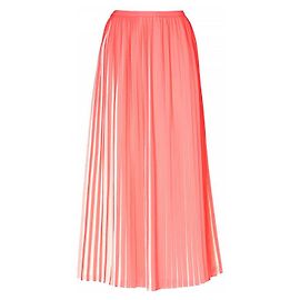 Lk Bennett eu.K. Saia midi plissada Bennett em rosa e branco Tamanho XS Rosa Branco