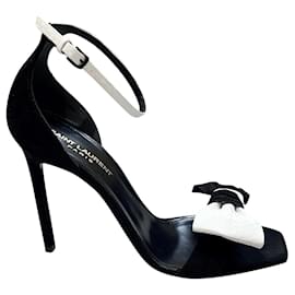 Saint Laurent-Saint Laurent Sandals-Black,White
