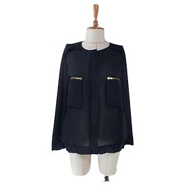 Camicia Lullalei nera trasparente By Malene Birger Nero