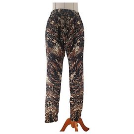 Autre Marque Calças de seda Eight New York Multicor