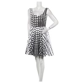 Robe Tara Jarmon à imprimé cœurs noir et blanc Noir Blanc
