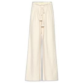 Ulla Johnson-Ulla Johnson Ayana Wide Leg Trousers-Cream