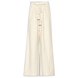 Ulla Johnson Ayana Calças Pernas Largas Creme