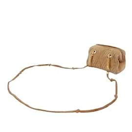 Fendi-*Fendi Bag Spiral Pasta Suede Mini Shoulder Bag Crossbody Ladies Diagonal Bag Leather Brown Vintage-Brown