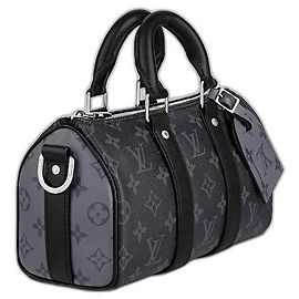 Louis Vuitton LV Keepall 25 monogram eclipse Black