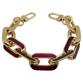 Tracolla catena Louis Vuitton oro coussin BB orchidee D'oro Fuschia