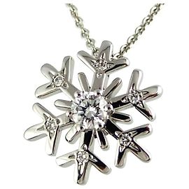 Colar de Floco de Neve Chopard Prata